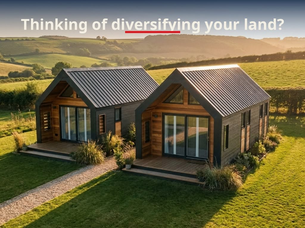 Diversify your land - glamping cabins